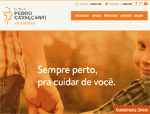 Tablet Screenshot of clinicapedrocavalcanti.com.br